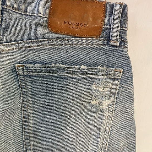 Moussy Vintage Distressed Light Blue Women's Jeans Size 24 - Picture 8 of 15